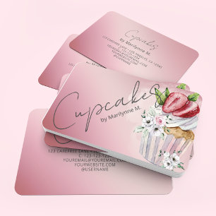 Carte De Visite Gâteaux Baker Rose