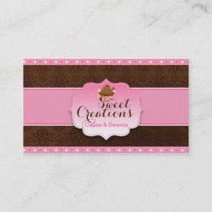 Carte De Visite Gâteaux de pâtisserie Entreprise sucrée