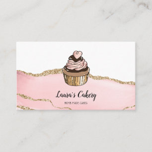 Carte De Visite Gâteaux et sucreries Cupcake Boulangerie à la tire