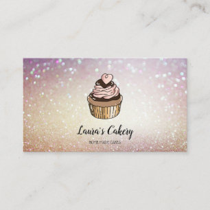 Carte De Visite Gâteaux et sucreries Cupcake Boulangerie à la tire