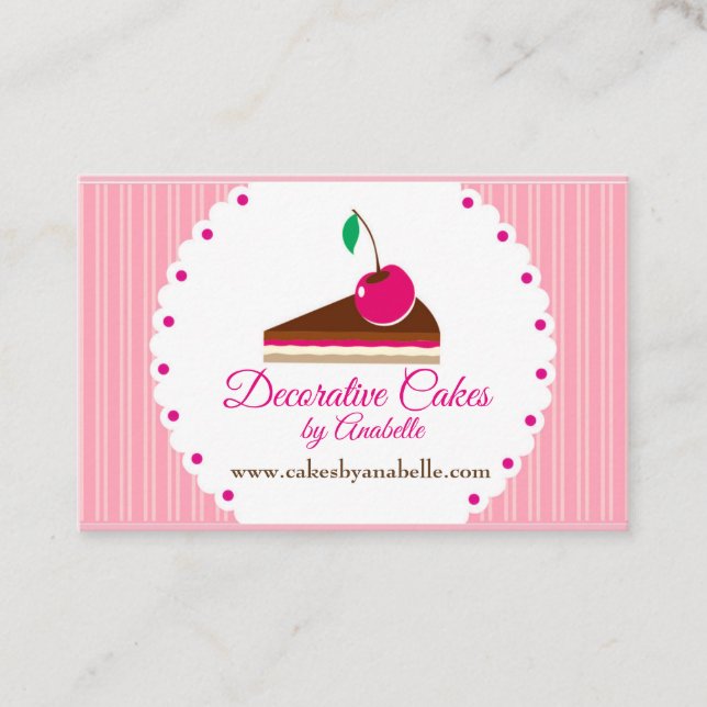 Carte De Visite Gâteaux. Gâteaux faits main, 3 gâteaux de D (Devant)