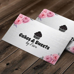 Carte De Visite Gâteaux & sucreries Cupcake Accueil Boulangerie Fl