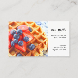 Carte De Visite gaufre aux fruits frais