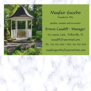 Carte De Visite Gazebo modifiable