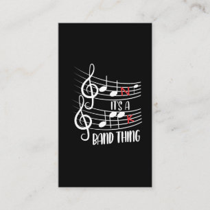 Carte De Visite Geek de bande Funny Musicien Joke Notes musicales