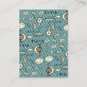 Carte De Visite Geeky sur le bleu