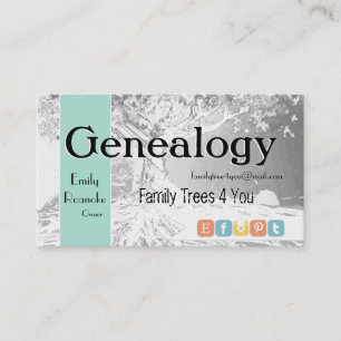 Carte De Visite Généalogie arbre généalogique familial icônes des 