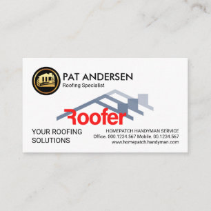 Carte De Visite Générateur de toiture de toiture créatif