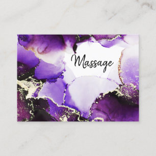 Carte De Visite *~* Générique Hair Nails Lashes Purple Gold Heal