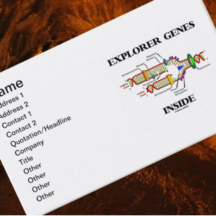 Carte De Visite Gènes de l'Explorateur à l'intérieur (réplication 