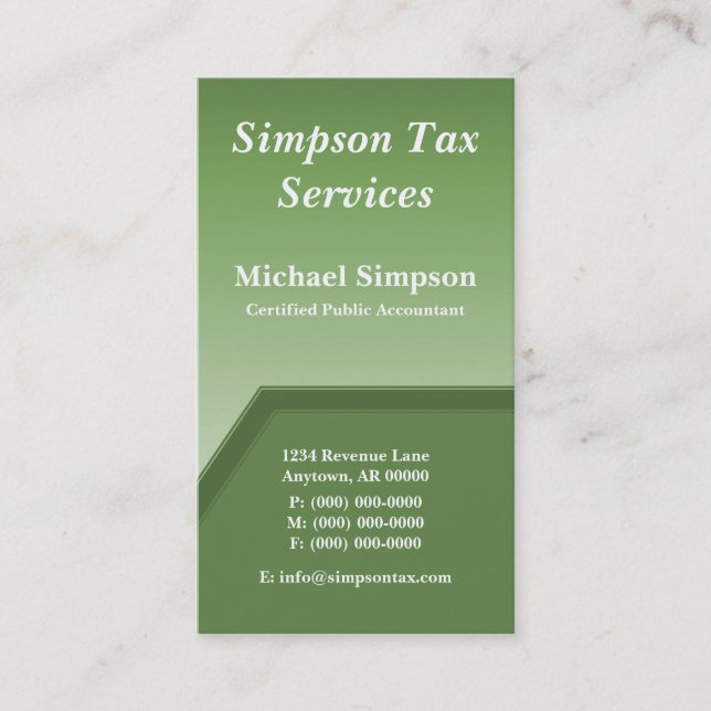 Carte de visite Geo Tech, Clover Green (Devant)