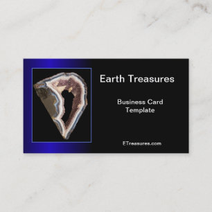 Carte De Visite Géode Minéraux Agates Crystals