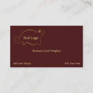 Carte De Visite Géoglyphes Sceau logo or