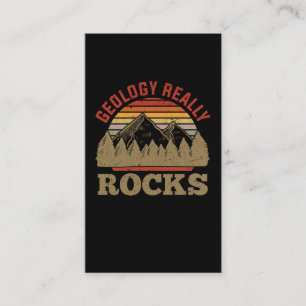 Carte De Visite Géologie Rock Collecter un géologue drôle