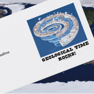 Carte De Visite Géologique Time Rocks ! (Spirale de l'âge géologiq