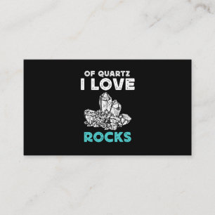 Carte De Visite Geologiste de Quartz Mineral Rock