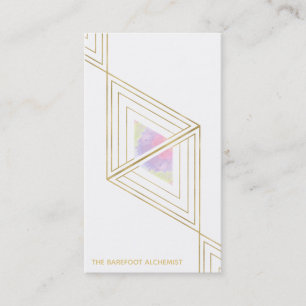 Carte De Visite *~* Géométrie sacrée Géométrie Or Triangles B