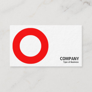 Carte De Visite Géométropolis - Cercle gras - Rouge