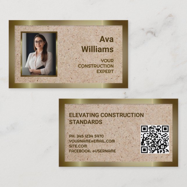 Carte De Visite Gestion de la construction (Devant / Derrière)