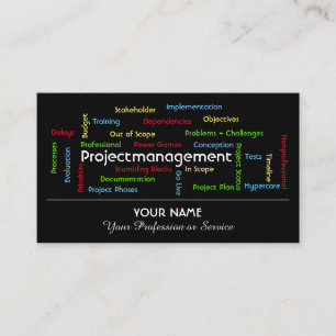 Carte De Visite Gestion de projets et conseil professionnel busi