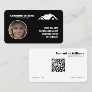 Carte De Visite Gestion des propriétés QR ou Logo personnalisé