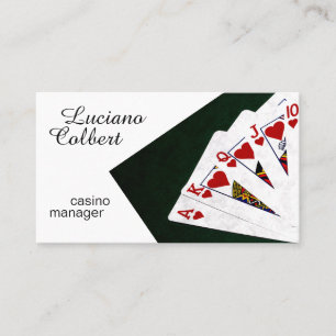 Carte De Visite Gestionnaire de casino drôle personnalisable