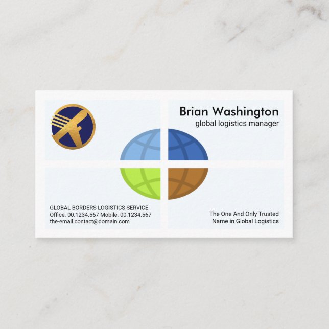 Carte De Visite Gestionnaire de comptes Creative Global Logistics  (Devant)