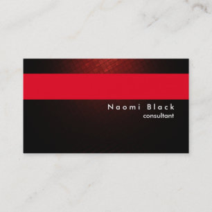 Carte De Visite Gestionnaire de consultant Brown rouge professionn