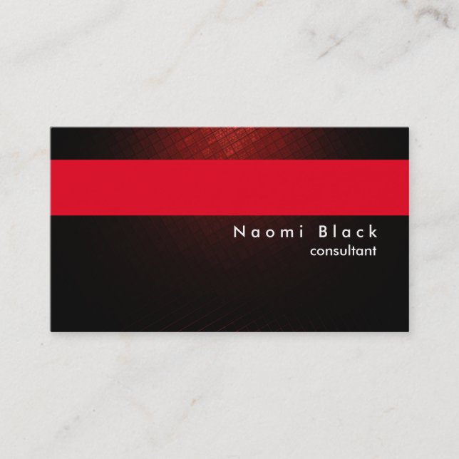 Carte De Visite Gestionnaire de consultant Brown rouge professionn (Devant)