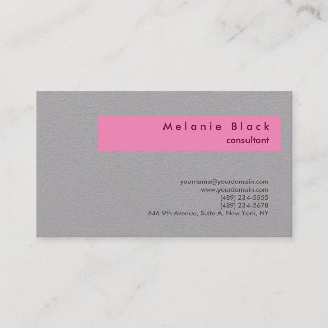 Carte De Visite Gestionnaire de Consultant Professionnel Moderne P (Devant)