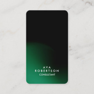 Carte De Visite Gestionnaire de consultants créatifs en vert tenda