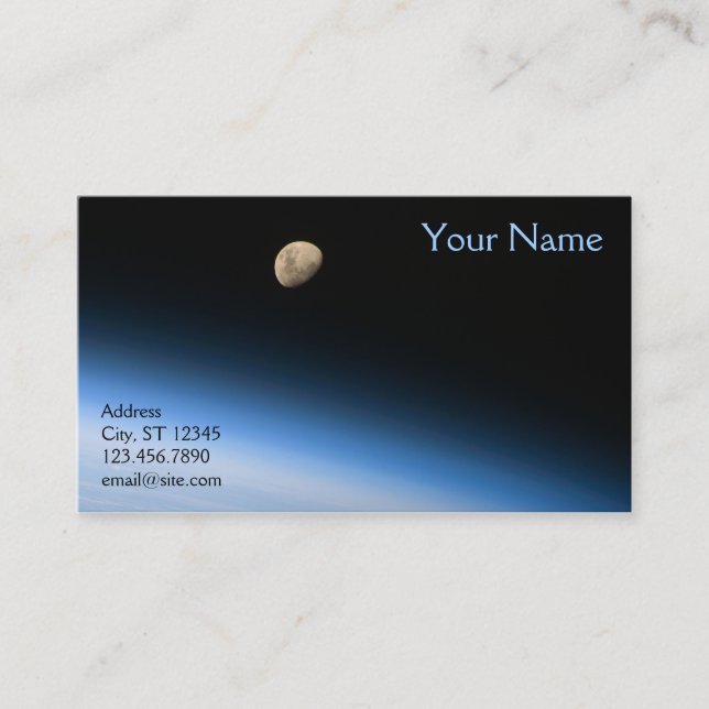Carte De Visite Gibbous Moon de Orbit (Devant)