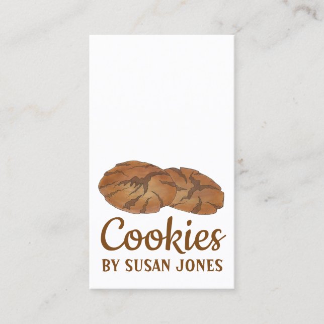 Carte De Visite Gingersnap Gingersnap Biscuit Ginger Nut cookies (Devant)