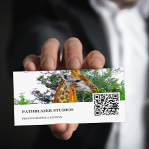 Carte De Visite Giraffe Aloe   Photographie de la faune  