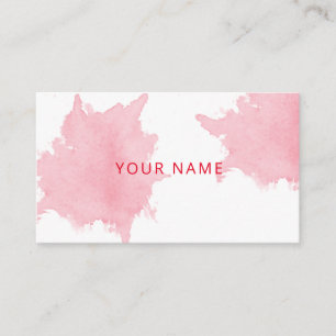 Carte De Visite girly Blush Rose Aquarelle Feminine Business Car