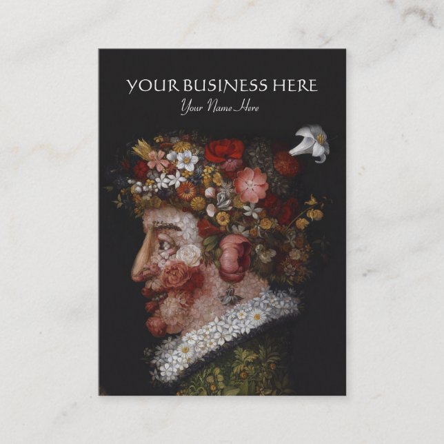 Carte De Visite Giuseppe Arcimboldo - fleuriste, historien d'art (Devant)