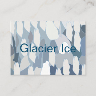 Carte De Visite Glacier bleu Motif