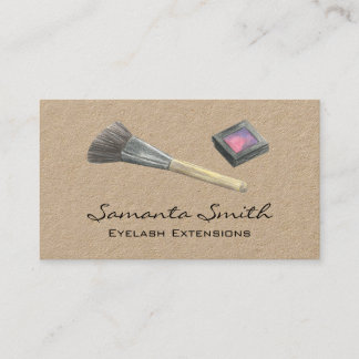Carte De Visite Glam Beauty Maquillage Artiste Eyelashes & Lips En