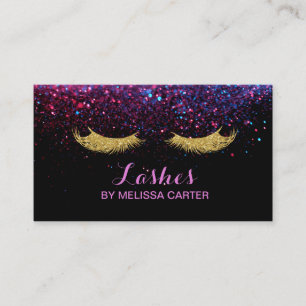 Carte De Visite Glam Beauty Salon Maquillage Artiste Lash Extensio