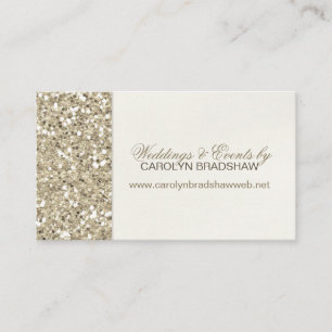 Carte De Visite Glam Gold Parties scintillant