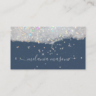 Carte De Visite Glam Holographic Parties scintillant maquillage Ar
