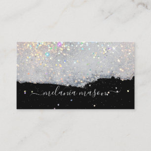 Carte De Visite Glam Holographic Parties scintillant maquillage Ar