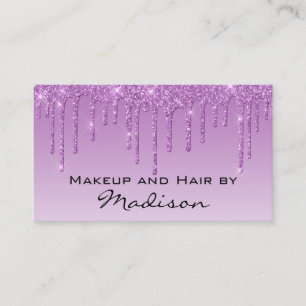 Carte De Visite Glam Lilac Purple Parties scintillant Drivers Arti
