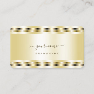 Carte De Visite Glamour Gold Effets Professionnel et Élégant
