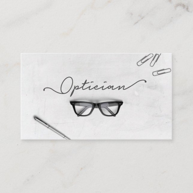 Carte De Visite Glases Opticiennes (Devant)