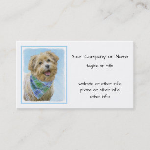 Carte De Visite Glen of Imaal Terrier Painting - Original Dog Art