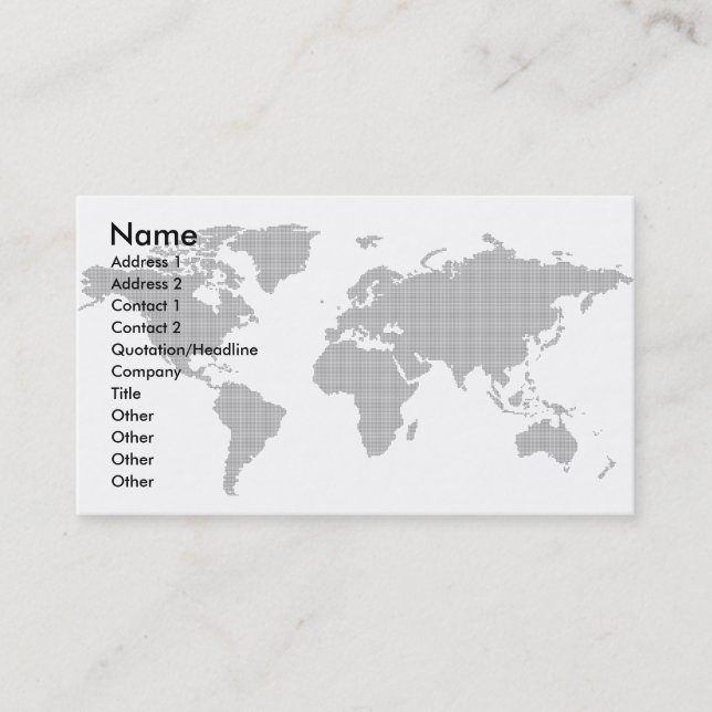 Carte De Visite Global-Affaire-Carte (Devant)