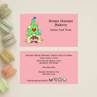Carte De Visite Gnome Maison Boulangerie Pâtisserie Gâteaux & Swee