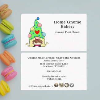 Carte De Visite Gnome Maison Boulangerie Pâtisserie Gâteaux & Trai