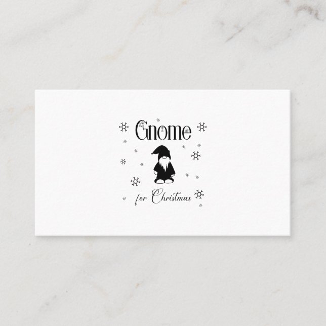 Carte De Visite Gnome pour Noël 2 (Devant)